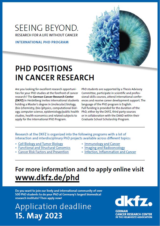 phd in cancer research germany